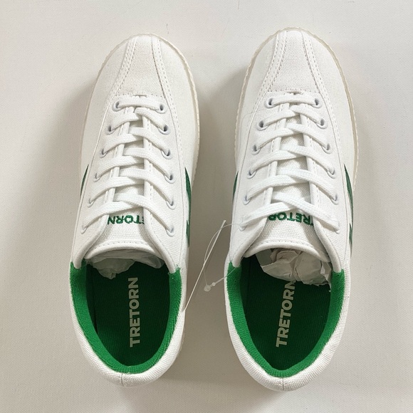 NWT Tretorn Nylite Plus White and Green Sneakers - Picture 7 of 11